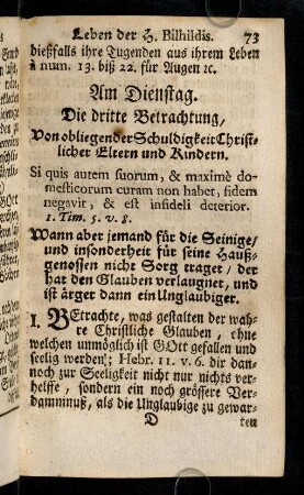 73-78, Am Dienstag. Die dritte Betrachtung