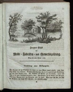 Zweytes Stück. Prag den 9ten Jenner 1788.