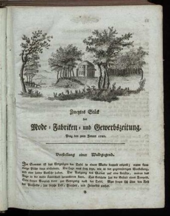 Zweytes Stück. Prag den 9ten Jenner 1788.