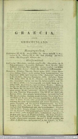 Graecia oder Griechenland