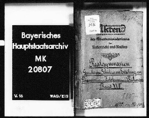 Realgymnasien. Gesuche von Schülern etc.