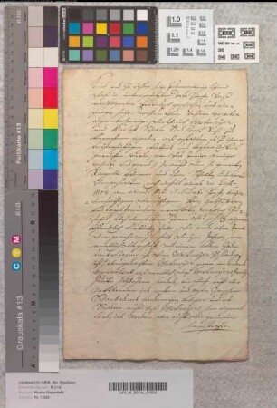 Ländereientausch zwischen Abt Ferdinand von Marienfeld nebst Hörigem Westmeyer und Friedrich Christian von Oer nebst Hörigem Schulte-Lindhorst.