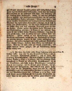 Veremunds von Lochstein Antwort auf die Fragen eines ungenannten Mitglieds der churbaierischen Akademie der Wissenschaften, wegen der geistlichen Immunität in zeitlichen Dingen