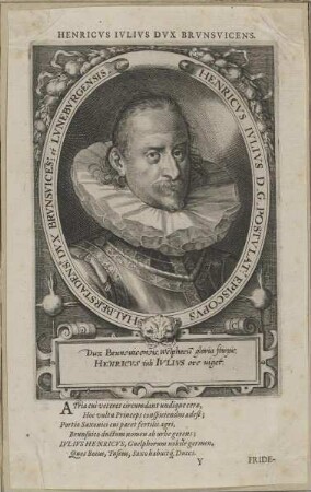 Bildnis des Herzogs Heinrich Julius von Braunschweig-Lüneburg, Bischof von Halberstadt