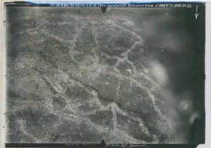 Foto des Geländes nordwestlich von Bezonvaux, Planabschnitt 1967 (Luftbild)