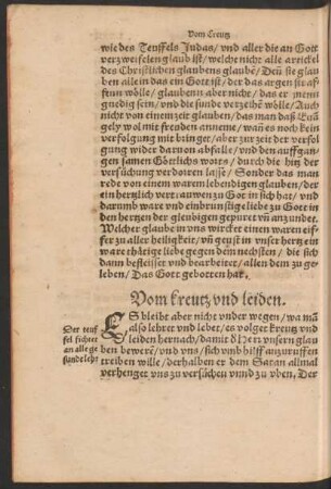 Vom kreutz und leiden.