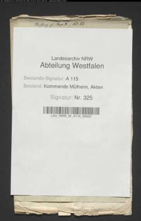 Schuldverschreibung der Märkischen Stände für die Kommende Brackel über 150 Rtlr. (1763 März 20).