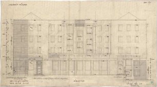 Fischer, Theodor; München - Westend, Bergmannstr.; Ledigenheim - Südseite (Ansicht)