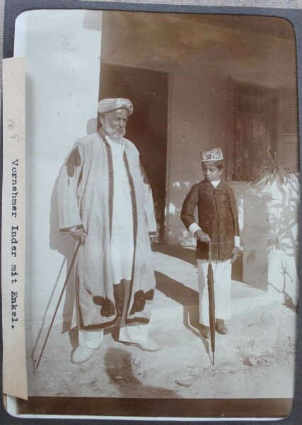 Noble Indian with grandson