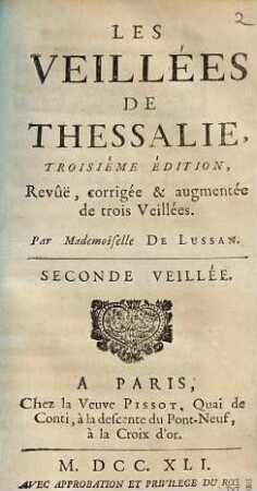 Les Veillées De Thessalie. 2