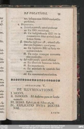 Articulus V. De Illuminatione.