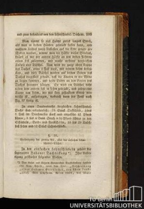 § 31 Verfertigung der zweiten Art, oder der einfachen Lehmschindel-Dächer