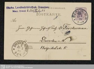 Postkarten 1889