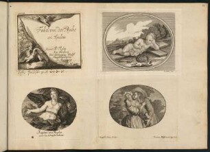 33r-33v, Fabel von der Psyche ex Apuleio (Titelkupfer einer Serie No. 40)