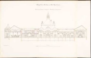 Kurhaus, Bad Oeynhausen: Schnitt mit Wandansicht 1:100
