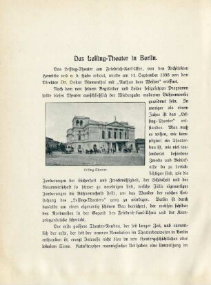 Das Lessing-Theater in Berlin