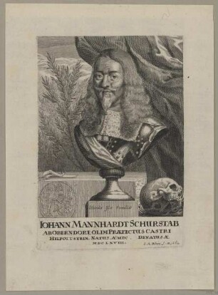 Bildnis des Iohann Mannhardt Schurstab