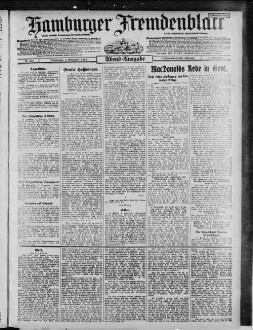 Hamburger Fremdenblatt, Abendausgabe