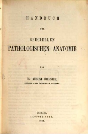 Handbuch der pathologischen Anatomie. 2, Handbuch der speciellen pathologischen Anatomie