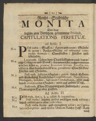 Reichs-Städtische Monita ...