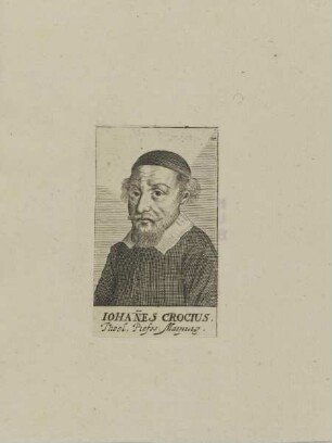 Bildnis des Iohannes Crocius