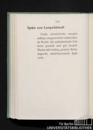 Späte von Leopoldshall.