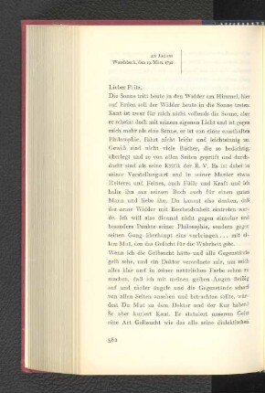 An Jacobi Wandsbeck, den 19. März 1792