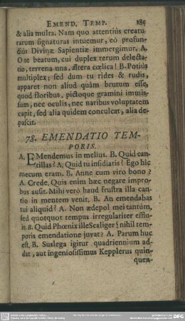 78. Emendatio Temporis