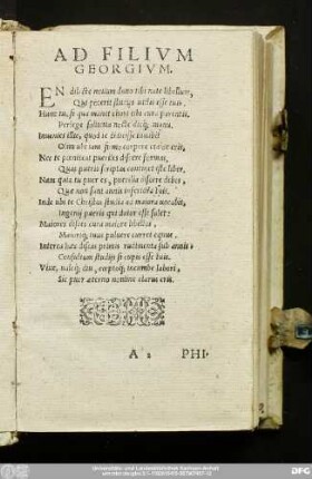 Ad Filium Georgium.