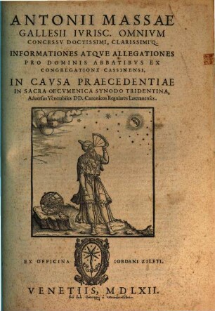 Informationes et allegationes pro dom. Abbatibus ex congregatione Cassinensi in Causa praecedentiae in ... Synodo Tridentina ...