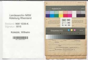 Entnazifizierung Wilhelm Koletzki , geb. 02.06.1891 (Baecker)