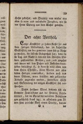 Der achte Vortheil