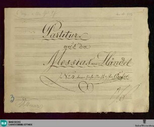 Messiah. Excerpts - Don Mus.Ms. 622