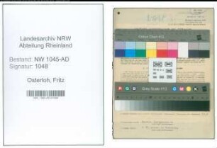 Entnazifizierung Fritz Osterloh , geb. 10.03.1890 (Angestellter)