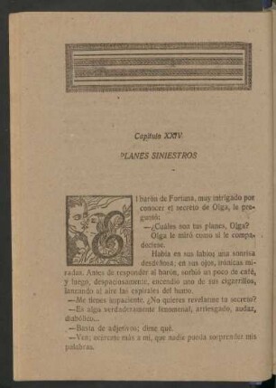 Capítulo XXIV - Planes siniestros