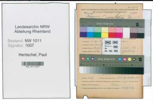 Entnazifizierung Paul Hentschel , geb. 05.02.1907 (Strassenbauer)