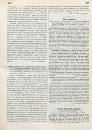 138 [Rezension] Spemann, Franz, Harmonien und Dissonanzen