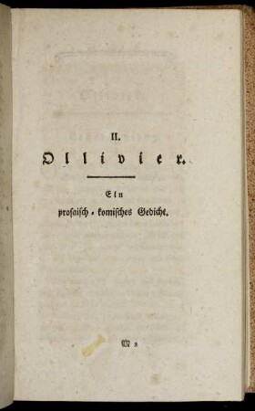 II. Ollivier. Ein prosaisch-komisches Gedicht.