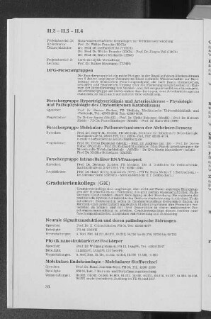 II.4 Graduiertenkollegs (GK)