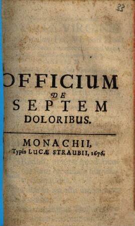 Officium de 7 doloribus