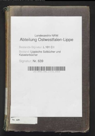 Salbuch der Stadt Horn von 1854, Bd. 3 (Duplikat)