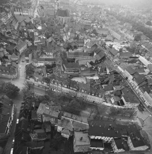 Westliche Altstadt von Naumburg : Blickrichtung Osten
