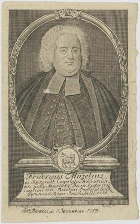 Bildnis des Fridericus Muzelius