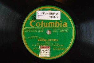 Madama Butterfly : No. 21; Spoglio e l'orto / (Puccini)