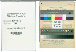 Entnazifizierung Gerhard Janschek , geb. 16.08.1913 (Dolmetscher)