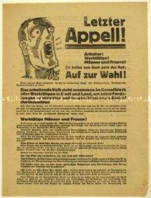 Aufruf der KPD zur Reichstagswahl 1928