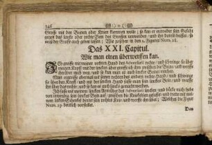 Das XXI. Capitul. Wie man einen überwerffen kan