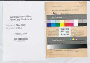 Entnazifizierung Max Rodat, geb. 15.06.1899 (Strassenmeister)