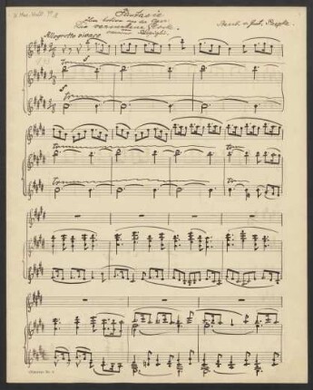 Fantasien. Auszüge. Arr; pf, vl; E-Dur