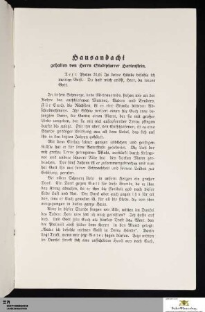 Hausandacht